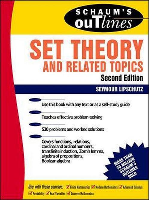 Schaums Outline Set Theory Related 9780070381599, Boeken, Overige Boeken, Zo goed als nieuw, Verzenden
