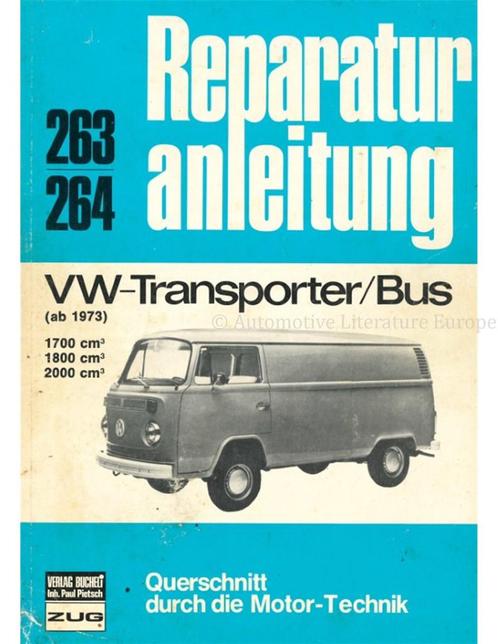 VW-TRANSPORTER / BUS (T2) VANAF 1973, VRAAGBAAK DUITS, Autos : Divers, Modes d'emploi & Notices d'utilisation