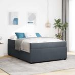 vidaXL Bedframe met matras met matras Donkergrijs 140 x 200, Verzenden, Nieuw