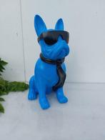 Beeld, French bulldog with tie and sunglasses - 40 cm -