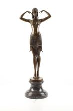 sculptuur, Large High-End Bronze Sculpture “Scarab Dancer” –, Antiek en Kunst