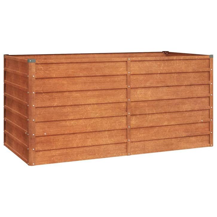 Cortenstaal Plantenbak 160cm - Retour Deal voor Balkon/Tuin, Tuin en Terras, Bloembakken en Plantenbakken, 60 cm of meer, 100 cm of meer