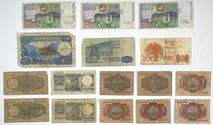 Duitsland, Spanje, Wit-Rusland. - 128 banknotes - various, Postzegels en Munten, Bankbiljetten | Europa | Niet-Eurobiljetten