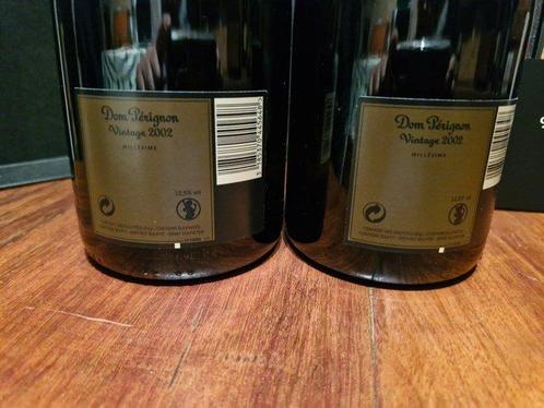 2002 Dom Pérignon - Champagne Brut - 2 Flessen (0.75 liter), Verzamelen, Wijnen