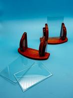 Pair of Antique Wooden & Glass Photo Frames – Unique Design, Antiek en Kunst