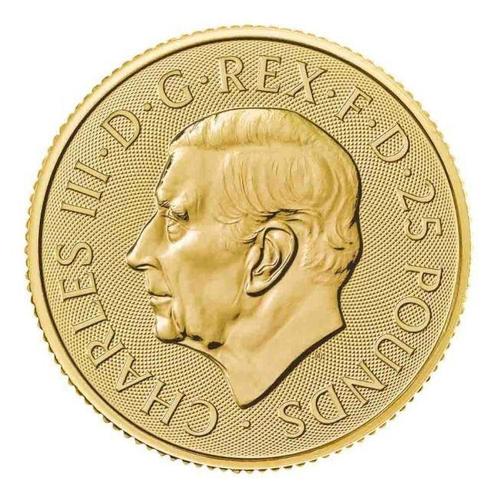 Verenigd Koninkrijk. 25 Pounds 2023 1/4 oz £25 GBP Great, Postzegels en Munten, Edelmetalen en Baren