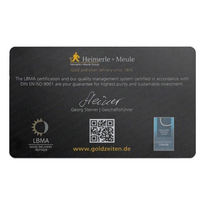 1 gram - Goud - Heimerle + Meule - Secain (Zonder, Postzegels en Munten, Edelmetalen en Baren