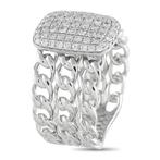 Ring - 18 karaat Witgoud, 18K witgouden 0,60 ct diamant ring, Nieuw