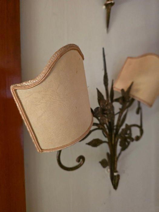 Lampe murale (2) - Fer forgé, Antiquités & Art, Curiosités & Brocante