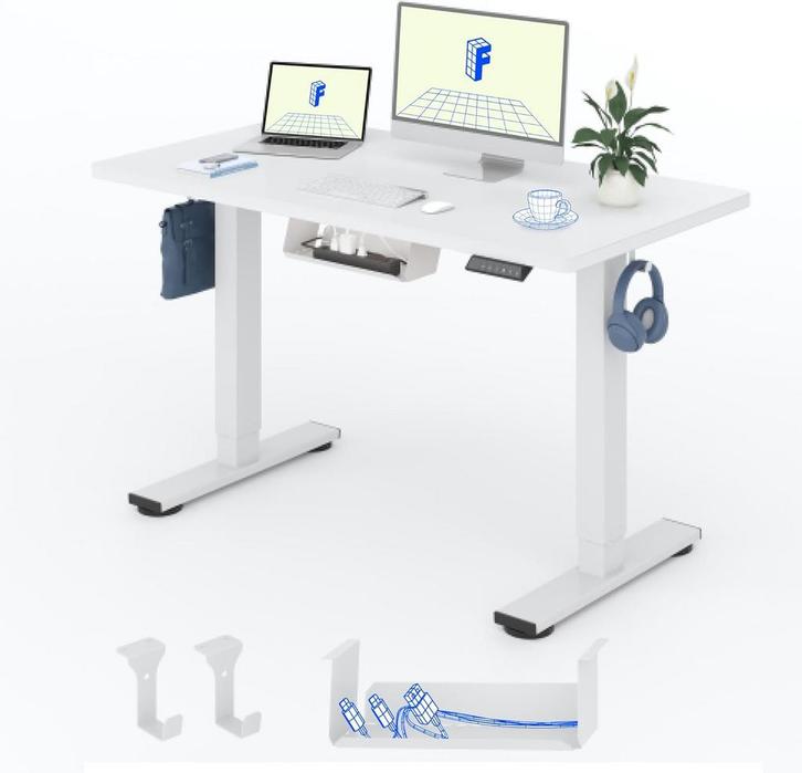 Zit sta bureau - Elektrisch - Verstelbaar - 120 x 60 cm - EG, Huis en Inrichting, Bureaus, Nieuw, Verzenden