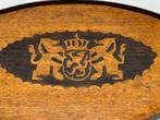 Art Deco stijl dienblad – met wapenmotief - Dienblad - Hout, Antiek en Kunst