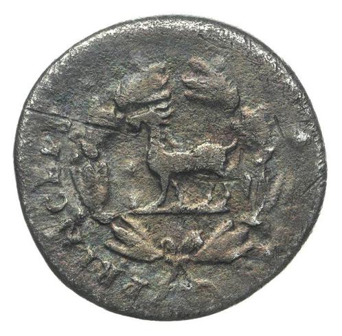 Empire romain. Domitien (81-96 apr. J.-C.). Denarius (goat)., Postzegels en Munten, Munten | Europa | Niet-Euromunten