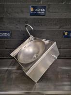 Wasbak | kniebediening | wand model | kraan | 45 cm | RVS, Gebruikt