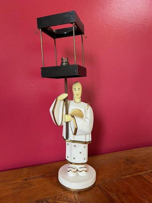 Robj - Figuur - Lampada a Figura Umana Art Déco Robj Paris -, Antiek en Kunst, Antiek | Meubels | Stoelen en Sofa's