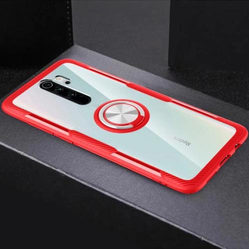 Xiaomi Redmi Note 7 Hoesje met Metalen Ring Kickstand -, Télécoms, Téléphonie mobile | Housses, Coques & Façades | Marques Autre