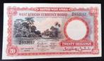 Brits West-Afrika. - 20 Shillings 31.03.1953 (first issue, Timbres & Monnaies, Monnaies | Pays-Bas