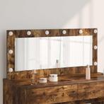 vidaXL Make-up Spiegel met spiegel Rook Eiken 100 x 45 x 18, Huis en Inrichting, Verzenden, Nieuw
