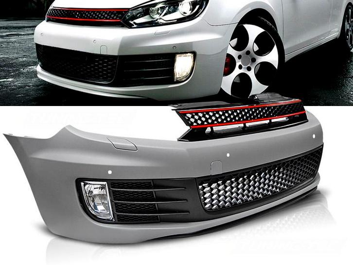 Voorbumper VW Golf 6 VI GTI -Look | Bumper met grille, met p, Auto-onderdelen, Carrosserie, Nieuw, Volkswagen, Verzenden