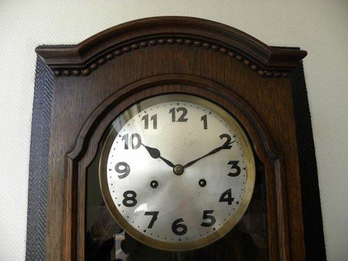 Horloge emboîtée - Bois, Cuivre, Verre - 1930-1940 -, Antiek en Kunst, Antiek | Klokken