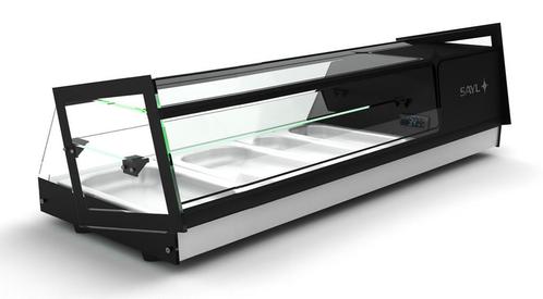 Koelvitrine | 3 Schappen | Zwart | LED | +2°C/+6°C |SAYL, Articles professionnels, Horeca | Équipement de cuisine, Envoi