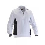 Jobman 5401 sweatshirt 1/2 fermeture Éclair xxs blanc/noir