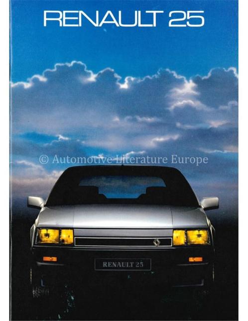 1986 RENAULT 25 BROCHURE NEDERLANDS, Livres, Autos | Brochures & Magazines, Enlèvement ou Envoi