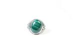 malachiet Ring / Cabochon / nieuw- 8.15 g - (1)
