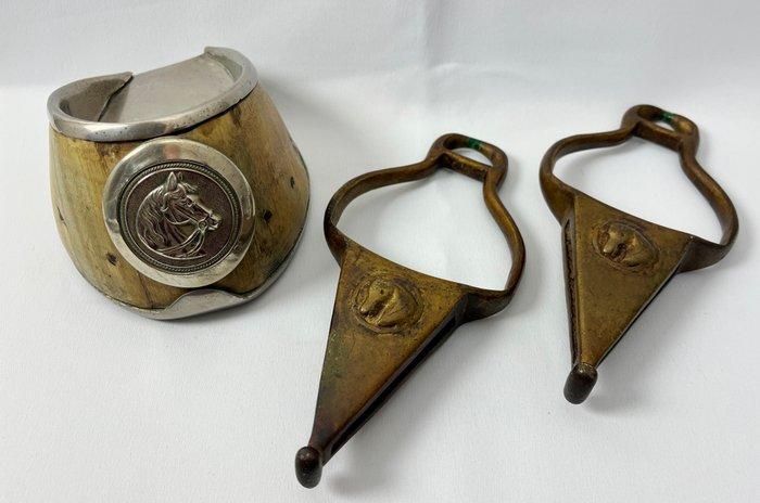 Vide-poche (3) - paardenhoef Vide Poche en antieke bronzen, Antiek en Kunst, Curiosa en Brocante
