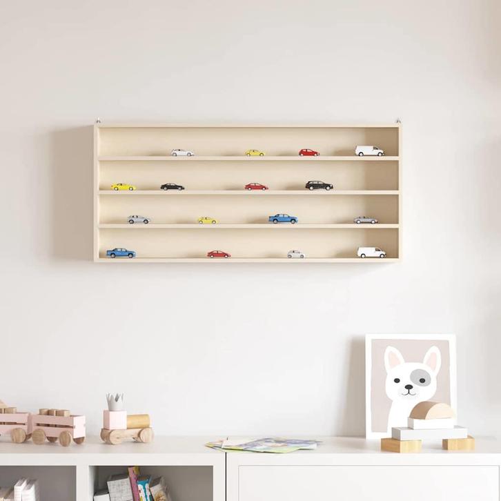 vidaXL Houten verzamel-display case Bruin 80 x 8,5 x 36 cm, Huis en Inrichting, Kasten | Wandmeubels, Nieuw, Verzenden