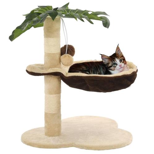 vidaXL Kattenkrabpaal met sisal krabpaal 50 cm beige en, Animaux & Accessoires, Accessoires pour chats, Envoi