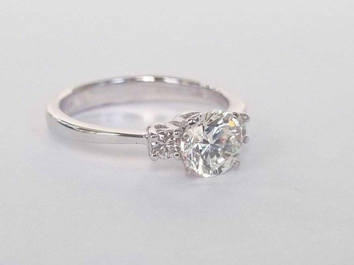 Bague de fiançailles - 18 carats Or blanc - 1.12ct. tw., Bijoux, Sacs & Beauté, Bijoux anciens