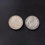 Frankrijk. Louis Philippe I. 5 Francs 1846-A et 1847-A (lot