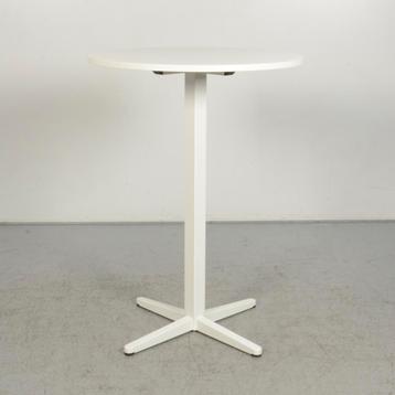 Hoge tafel Ahrend - Wit blad - 80 cm ø disponible aux enchères