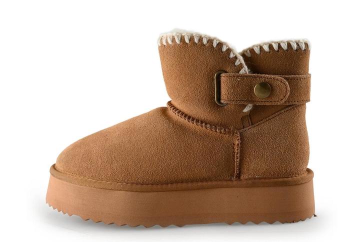 Manfield Snowboots in maat 37 Cognac | 5% korting, Kleding | Dames, Schoenen, Overige kleuren, Zo goed als nieuw, Snowboots, Verzenden