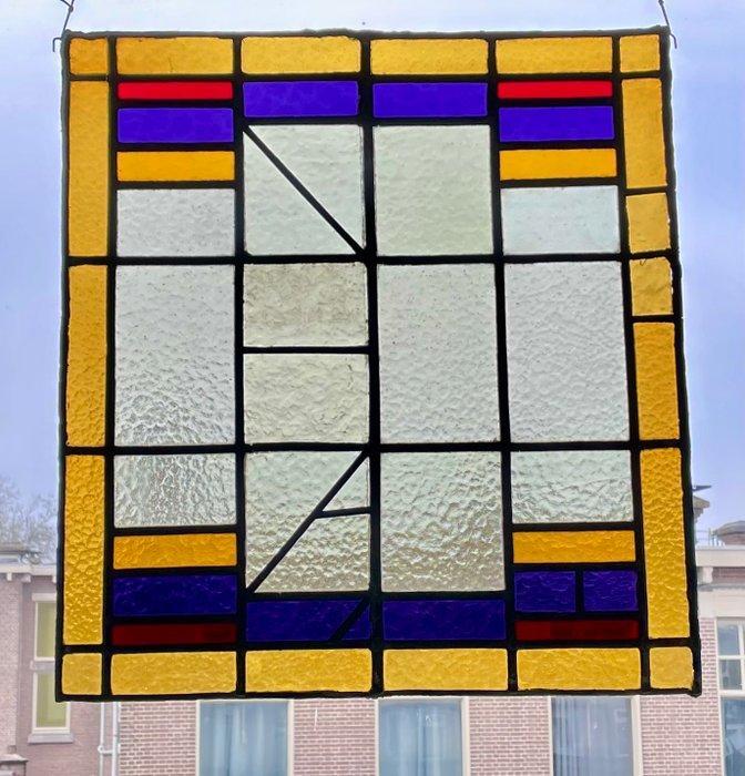 Glas-in-loodraam - 1930-1940, Antiquités & Art, Art | Objets design