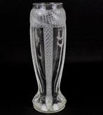Christofle Very elegant crystal vase “Aux Serpents” by