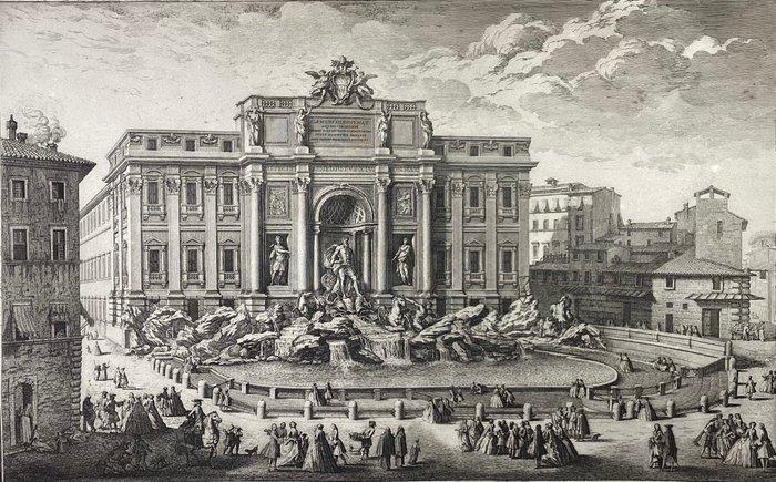 Giuseppe Vasi (1710-1782) - Veduta in prospettiva della Gran, Antiquités & Art, Antiquités | Autres Antiquités