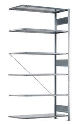 Meta Clip Legbordstelling 250x130x60 cm 6 legborden, Zakelijke goederen, Kantoor en Winkelinrichting | Magazijn, Stelling en Opslag