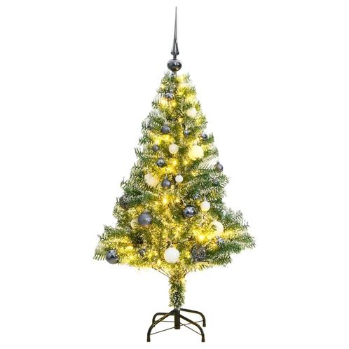 vidaXL Sapin de Noël artificiel 150 LED&boules&neige, Divers, Noël, Neuf, Envoi