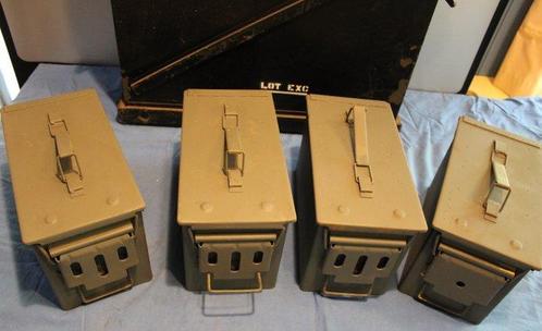 Pays-Bas - 5 x boîte à munitions armée néerlandaise -, Verzamelen, Militaria | Algemeen
