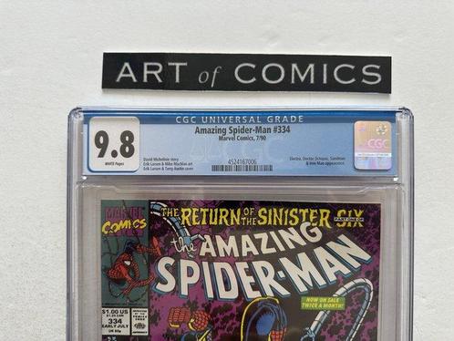 The Amazing Spider-Man #334 - CGC 9.8 - Electro, Doctor, Boeken, Strips | Comics