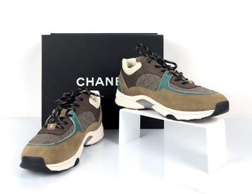 Chanel - Nylon Calfskin Suede CC - Low-top sneakers - Maat: