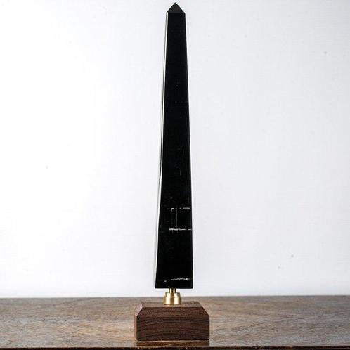Obsidienne noire - Spécimen du Mexique - Base artistique en, Verzamelen, Mineralen en Fossielen