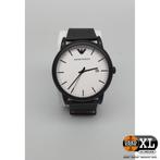 Emporio Armani AR11046 Unisex Horloge Zwart met Wit 37 mm..., Bijoux, Sacs & Beauté, Montres | Femmes, Ophalen of Verzenden