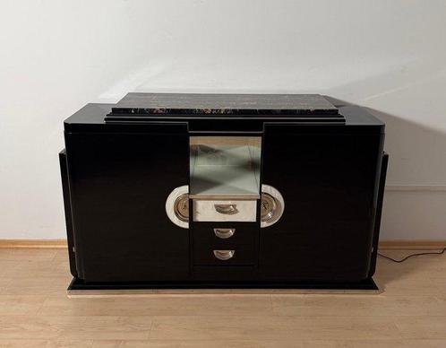 Levitan - Buffet - Acajou, Marbre, Parchemin - Buffet Art, Antiek en Kunst, Antiek | Meubels | Stoelen en Sofa's