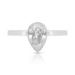 Ring - 18 karaat Witgoud -  1.01ct. tw. Diamant (Natuurlijk), Handtassen en Accessoires, Nieuw