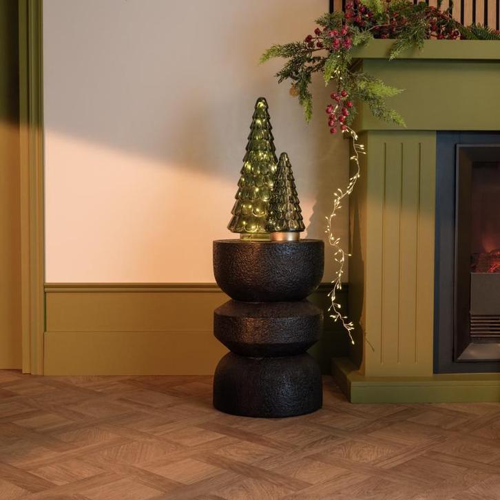 MGO Bijzettafel design - zwart - 30 x 30 x 45 cm, Huis en Inrichting, Tafels | Eettafels, Nieuw, Verzenden