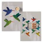 Set van 2 theedoeken Colibri | Happy Friday, Verzenden, Nieuw