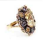 Ring - 9 kt. Geel goud Topaas, Nieuw