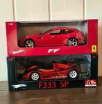 Hot Wheels 1:18 - 2 - Modelauto - Ferrari FF, Ferrari F333, Hobby en Vrije tijd, Nieuw